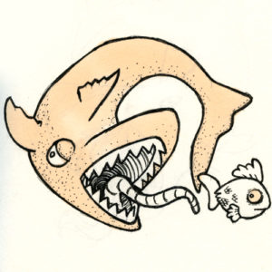 it's a shark-eat-fish world out there