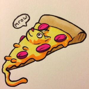 waiting for pizza delivery...everything looks like pizza